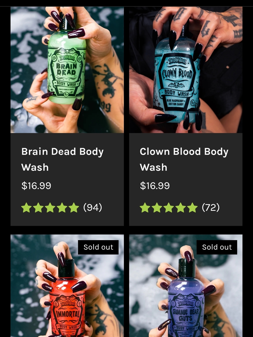 Brain Dead Body Wash — Green Scented Body Wash